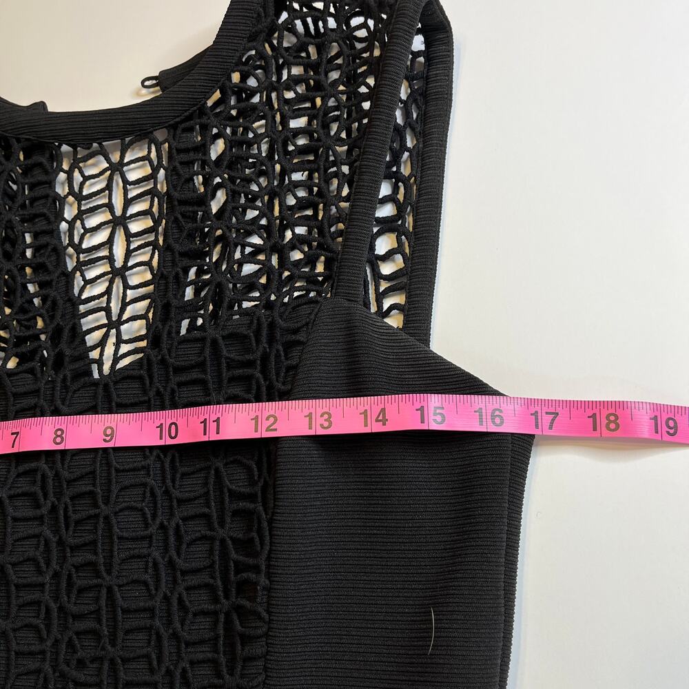 Pink Martini Black Lace Bodice Sleeveless Party Fit & Flare Dress Women Sz S - Picture 8 of 11